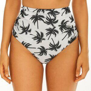 Beachsissi Women's Black White Full Coverage Bikini Bottoms Size XL